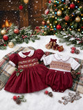 Deep red boys suit
