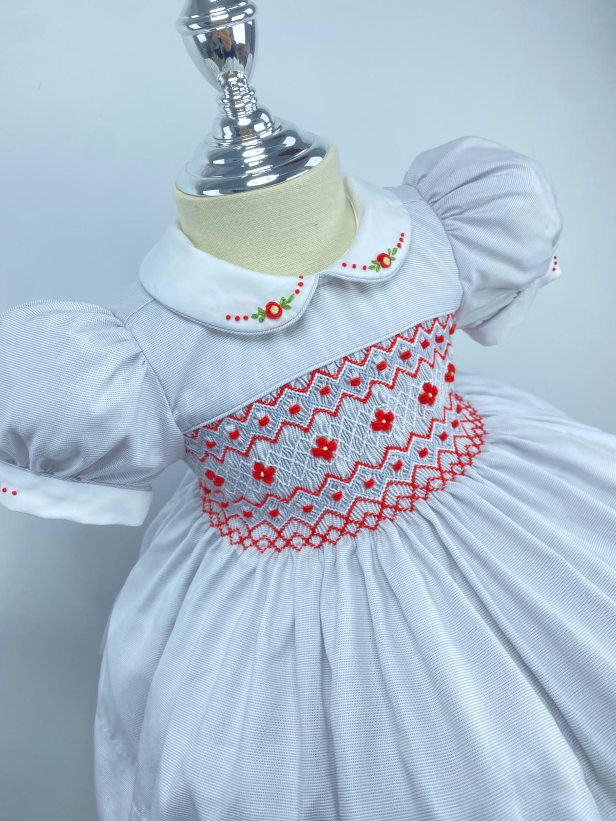 Silver stripe smock