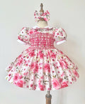Pink floral dress