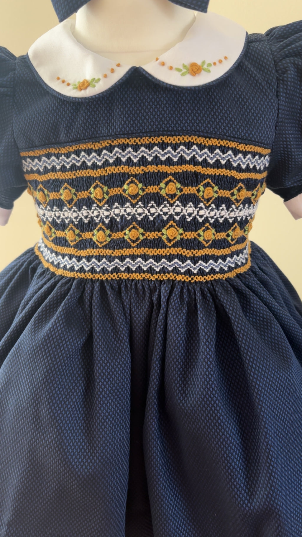 Navy smock dress