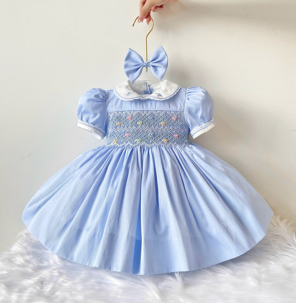 Baby blue smock dress