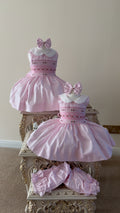 Baby pink smock dress