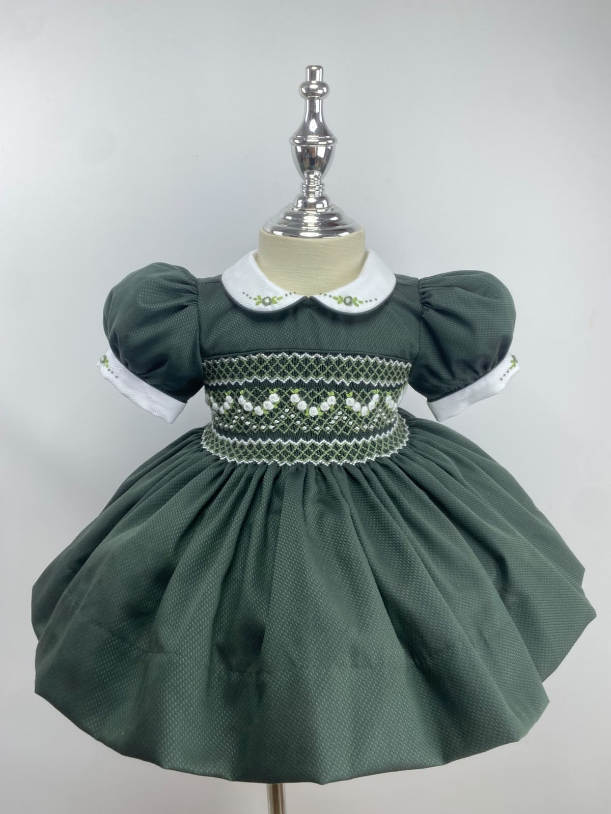 Girls emerald dress