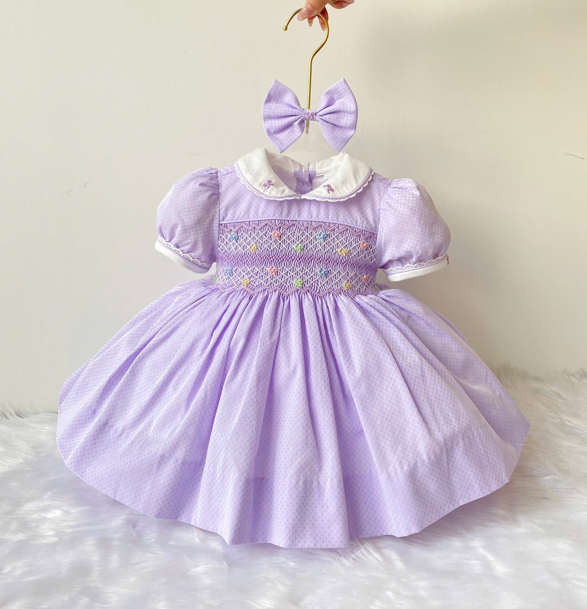Lilac smock dress