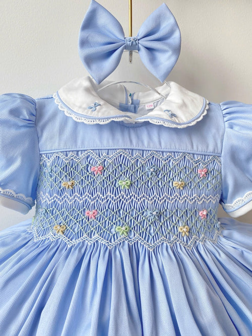 Baby blue smock dress