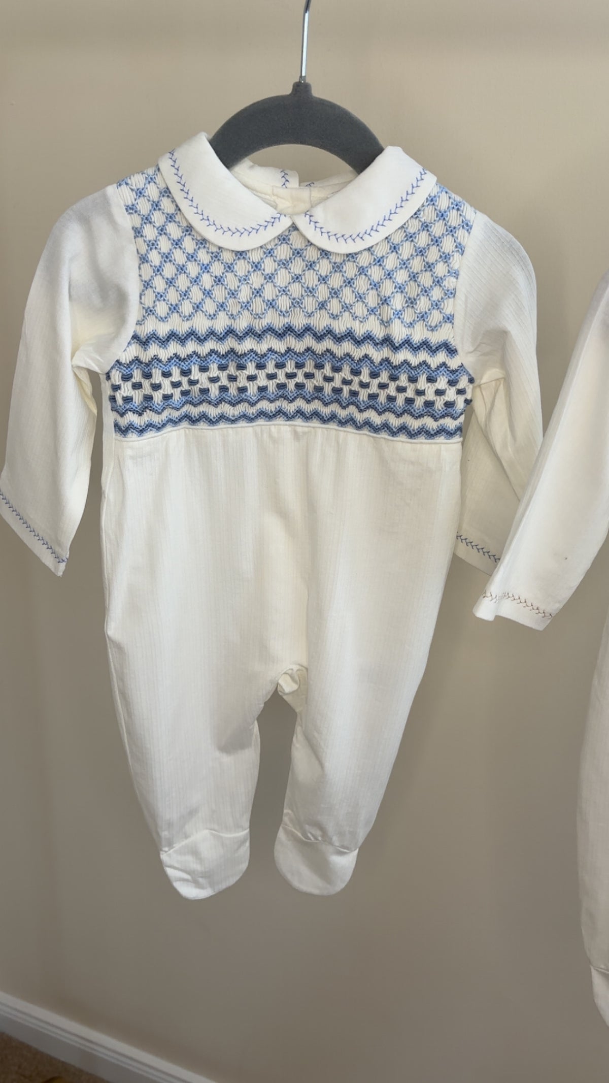 Boys smock Babygrow